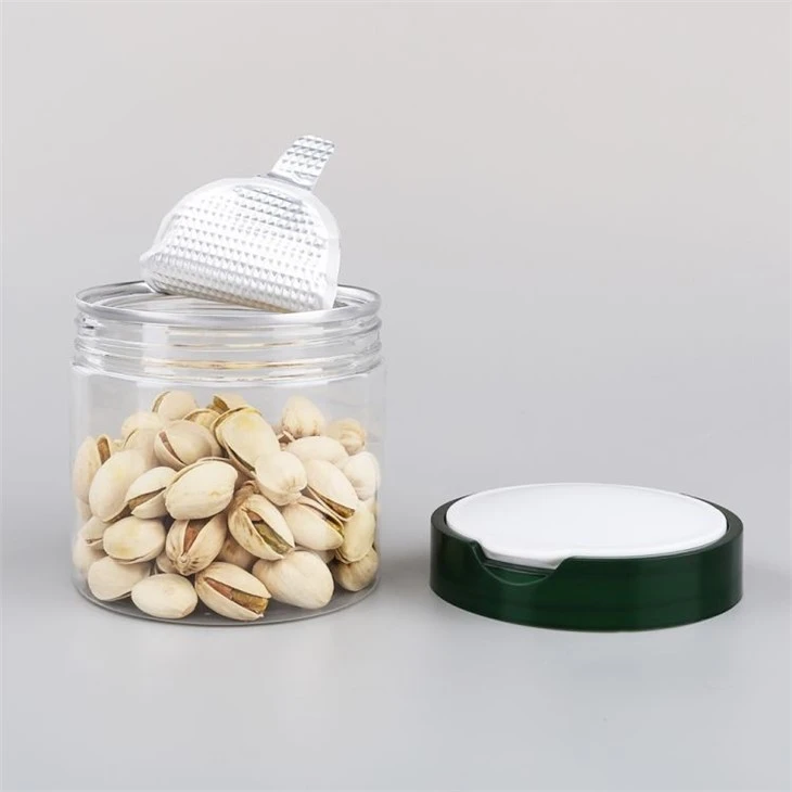 350ml Green Plastic Food Jars With Lids Free Sample
